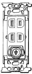 2024-15-003：壁付埋込コンセント(接地端子付)